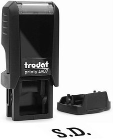 trodat Textstempel, individualisierbar Printy 4907 selbstfärbend schwarz Logo möglich, 1 St. - Direkt online personalis...