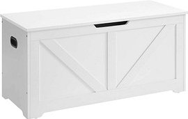 VASAGLE Sitztruhe LSB060T14 weiß Holz 100,0 cm