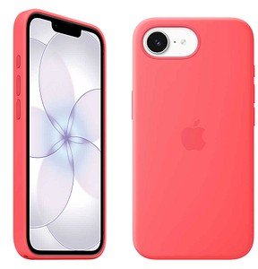 Apple Silikon Case mit MagSafe Handyhülle für Apple iPhone 17e guavepink