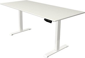 Thumbnail - Kerkmann Move 1 elektrisch höhenverstellbarer Schreibtisch weiß rechteckig, T-Fuß-Gestell weiß 180,0 x 80,0 cm