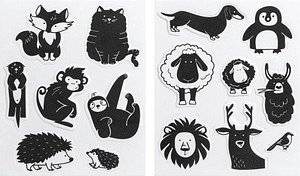 HEYDA Motivstempel-Set Tiere 10,0 - 55,0 mm, 1 St.