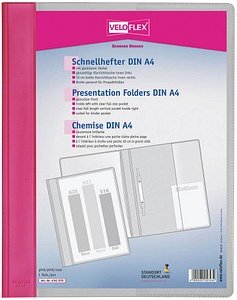 VELOFLEX Schnellhefter VELOFORM® Kunststoff pink DIN A4 überbreit