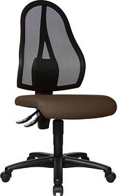 Topstar Bürostuhl Open Point P, OP100 G08 Stoff braun, Gestell schwarz