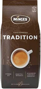 MINGES Café Espresso Tradition Kaffeebohnen, Arabica- und Robustabohnen kräftig, 2,4 kg