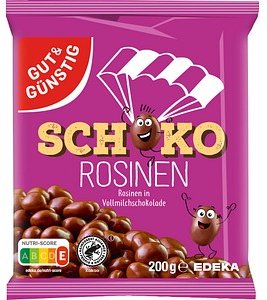 GUT&GÜNSTIG Schoko Rosinen Schokofrüchte 200,0 g