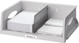 AKTION: LEITZ Briefablage Sorty A4 quer grau DIN A4, 1 St. mit Prämie nach Registrierung