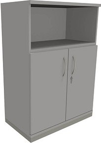 fm Regalschrank Sidney, 4260267328644 lichtgrau 80,0 x 44,2 x 113,3 cm, 1 St.