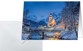 25 SIGEL Weihnachtskarten Bavarian Christmas DIN A6