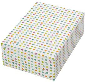JUNG SCHÖNER VERPACKEN Geschenkpapier Punkto Punkte mehrfarbig, 20,0 m