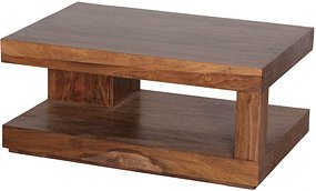 Thumbnail - WOHNLING Couchtisch rechteckig Massivholz sheesham 90,0 x 60,0 x 40,0 cm, 1 St.