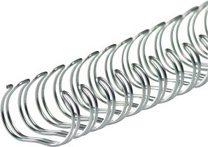 50 LMG Drahtbinderücken silber für 120 Blatt