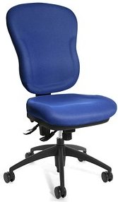Topstar Bürostuhl Wellpoint 30 SY, 8060 BC6 Stoff blau, Gestell schwarz