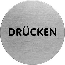 DURABLE Piktogramm "Drücken" rund 6,5 cm, 1 St.