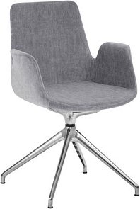 Thumbnail - Mayer Besuchersessel myHELIOS grau Aluminium poliert Stoff 58,0 x 55,0 x 88,0 cm, 1 St.