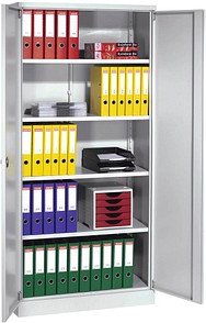 Thumbnail - Gürkan Metallschrank 100064 lichtgrau 92,0 x 42,0 x 195,0 cm, zerlegt, 1 St.