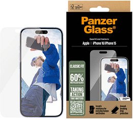 PanzerGlass™ Classic Fit Display-Schutzglas für Apple iPhone 16