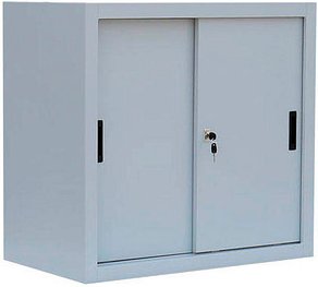 LÜLLMANN Schiebetürenschrank, 550080 lichtgrau 1 Fachboden 80,0 x 45,0 x 75,0 cm