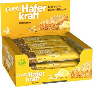 CORNY Haferkraft Banane Müsliriegel 12 Riegel