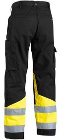 Thumbnail - BLAKLÄDER® unisex Warnschutzhose 1564 schwarz, gelb Größe 50