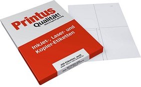 400 Printus Etiketten weiß 105,0 x 148,0 mm