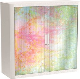 PAPERFLOW easyOffice Colour Rollladenschrank 61604 2 Fachböden 110,0 x 41,5 x 104,0 cm