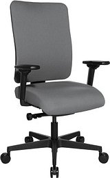 Thumbnail - Topstar Bürostuhl Sitness Open X (P) Deluxe, OX600TW2 T23 Stoff grau, Gestell schwarz