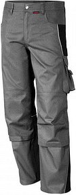 Thumbnail - QUALITEX® Herren Arbeitshose „pro mg 245“ grau/schwarz Größe 42
