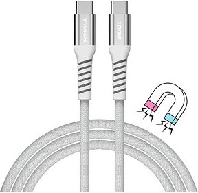 verbatim Sync & Charge Magnetkabel Ladekabel grau, Kabellänge: 1,2 m, 100 W