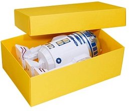 3 BUNTBOX M Geschenkboxen 1,1 l gelb 17,0 x 11,0 x 6,0 cm