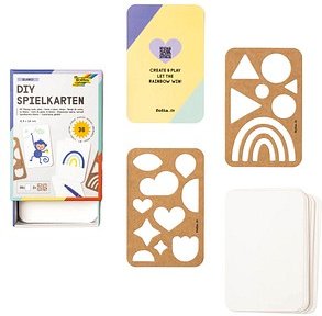 folia Bastelset DIY Spielkarten blanko
