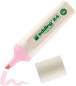 edding Highlighter 24 EcoLine pastell Textmarker pink, 1 St.