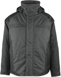 Thumbnail - MASCOT® unisex Pilotenjacke Frankfurt dunkelanthrazit, schwarz Größe XL