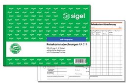 Thumbnail - SIGEL Reisekostenabrechnung wöchentlich Formularbuch RA517