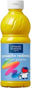 LEFRANC BOURGEOIS Gouache Liquide Redimix Temperafarbe gelb 500,0 ml