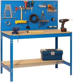 Thumbnail - Simonrack Werkbank KIT SIMONWORK BT2 1500 blau 150,0 x 61,0 x 144,5 cm