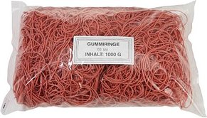 WBV Gummiringe rot, Ø 10,0 cm, 1000,0 g