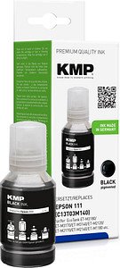 KMP schwarz Tintenflasche kompatibel zu EPSON 111 (T03M140)