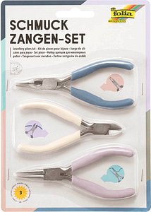 folia Zangen-Set Schmuckzangen 23005, Länge: 11,4 cm, 3-tlg., 1 Set