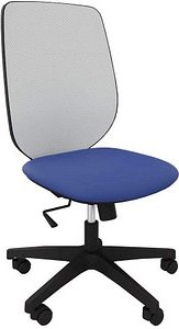 Quadrifoglio Bürostuhl Okay Netz Stoff blau, Gestell schwarz