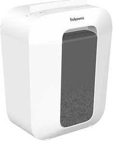 Fellowes Powershred LX50 Aktenvernichter mit Partikelschnitt P-4, 4 x 37 mm, bis 9 Blatt, weiß