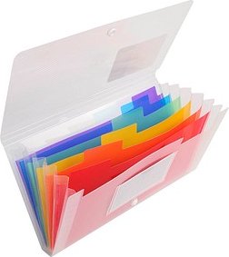 Exacompta Fächermappe Crystal 7 Fächer transparent