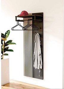 Kerkmann Wandgarderobe Oxford 32000035 anthrazit Holz 6 Haken 60,0 x 160,0 cm