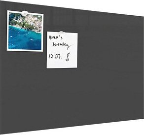 Thumbnail - ALLboards Glas-Magnettafel 100,0 x 80,0 cm dunkelgrau