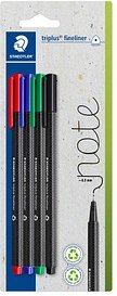 Thumbnail - STAEDTLER triplus® Fineliner farbsortiert 0,3 mm, 4 St.