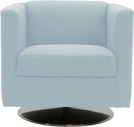 DOMO Collection Sessel BOB hellblau silber Stoff, 1 St.