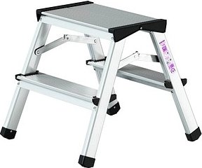 MUNK Klapptritt 011162 silber, H: 38,0 cm