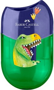 FABER-CASTELL Dosenspitzer doppelt Dino blau