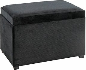 Thumbnail - HAKU Möbel Sitztruhe 54545 schwarz Stoff 58,0 cm