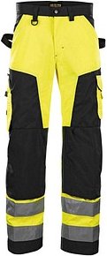 Thumbnail - BLAKLÄDER® Herren Warnschutzhose 1566 gelb, schwarz Größe 29