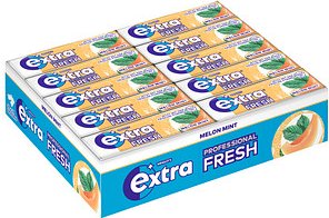 extra® PROFESSIONAL FRESH MELON MINT Kaugummis 30 Pack à 10 Stück
